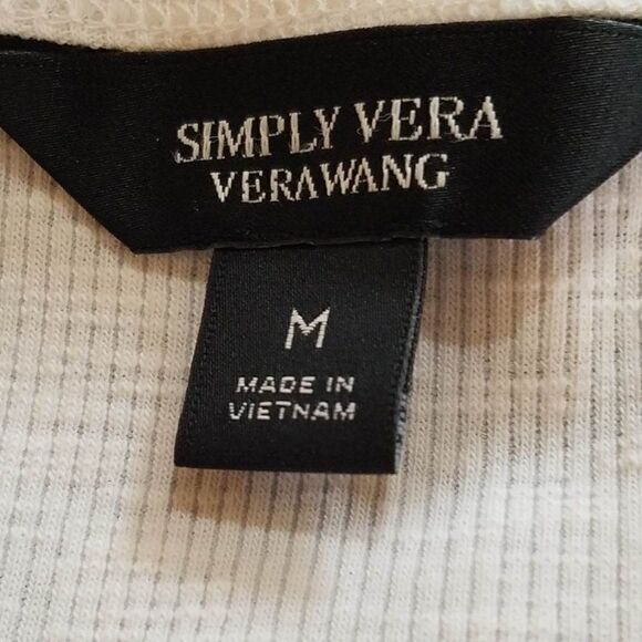 Simply Vera Ribbed Tank Maxi Dress with Black print ruffle bottom size Med - Picture 2 of 7